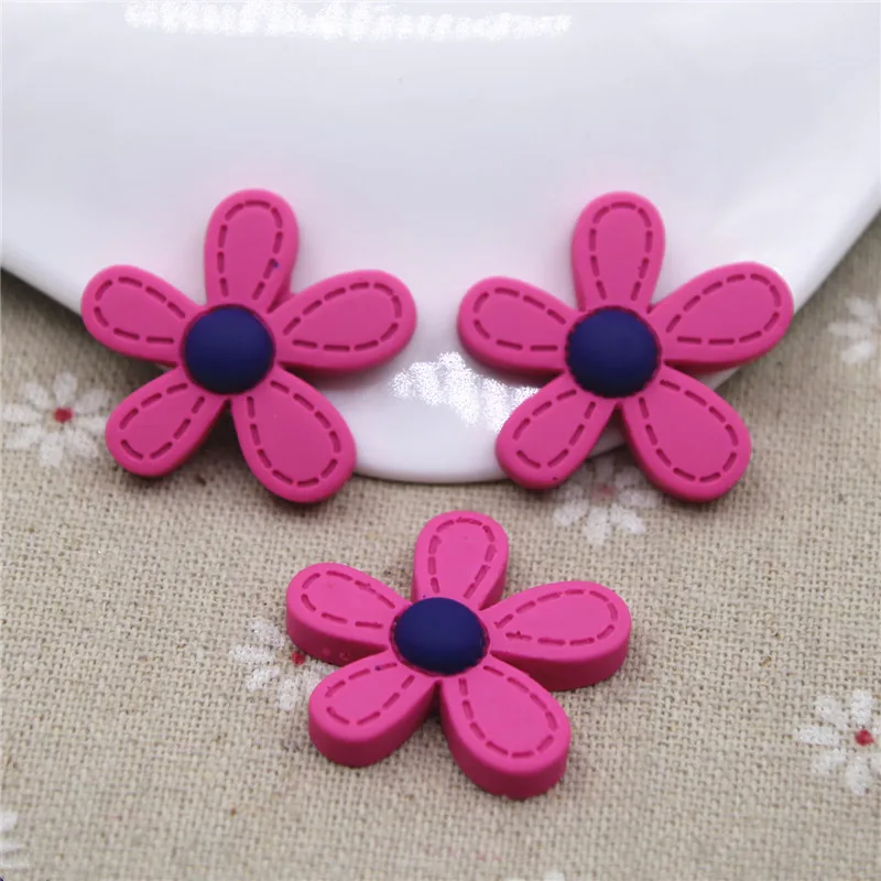 Кабошон из смолы с цветком плоской задней частью ремесло для Скрапбукинг волосы