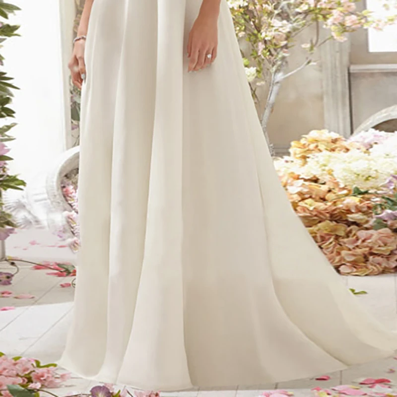 

White Luxury Evening Dress Illusion Lace Button Embroidery Sleeveless Floor-Length Crystal Embroidery Women Formal Dresses TS341