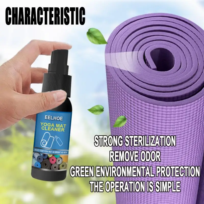 

30ml Yoga Mat Cleaner Multifunctional Disposable Cleaner Deodorant Destaining Fitness Mat Spray For Household Cleaning Tool