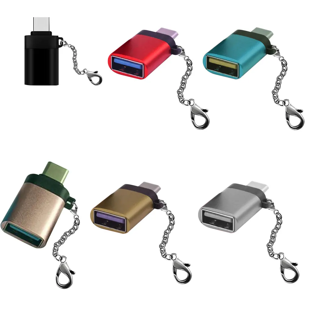 Портативный адаптер Type c Male USB Female для ноутбука 3 0 Mini из алюминиевого сплава C