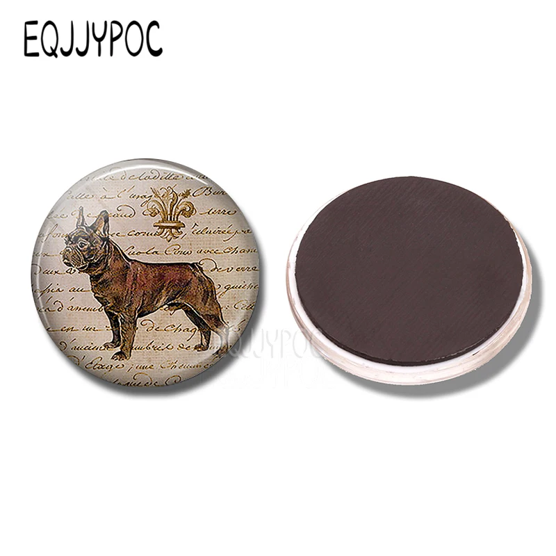 Магнитная наклейка на холодильник для милой собаки стеклянный купол доска