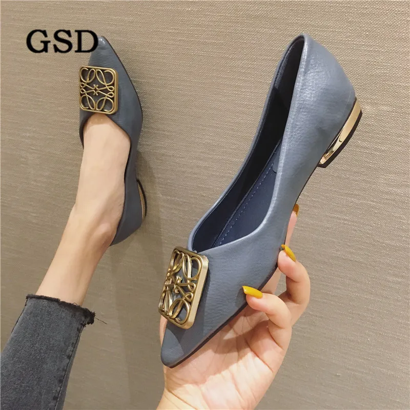 Модная женская обувь на плоской подошве с острым носком и бантом в горошек