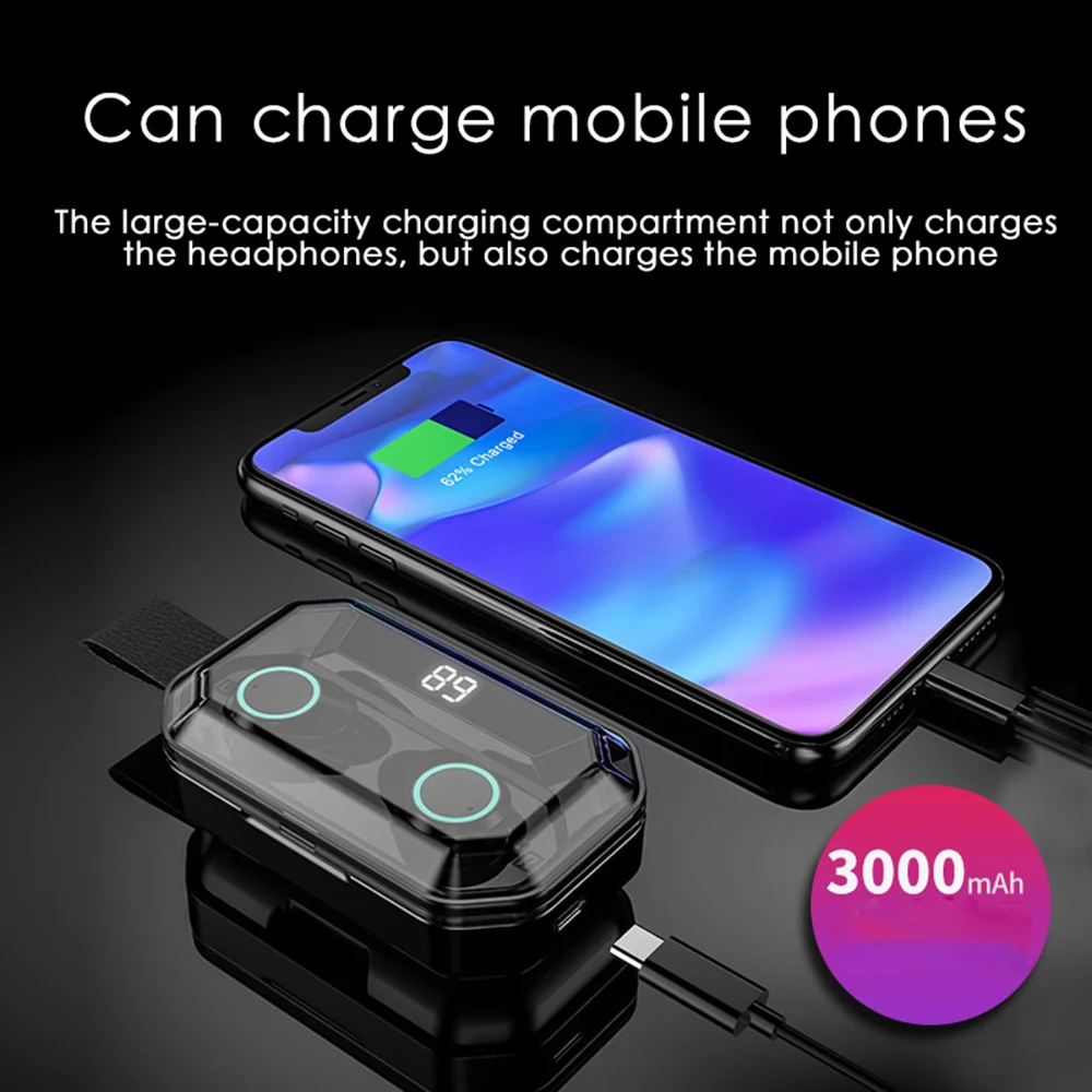 Беспроводные Bluetooth наушники X6 Pro гарнитура наушники-вкладыши портативное