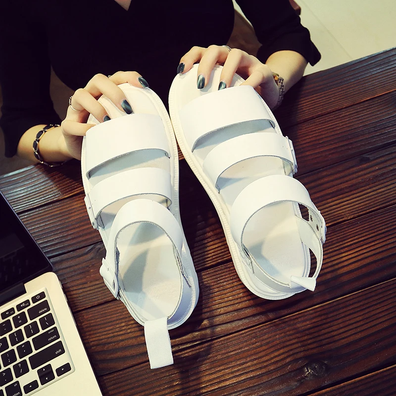 Сандалии унисекс из натуральной воловьей кожи пляжная обувь уличные босоножки