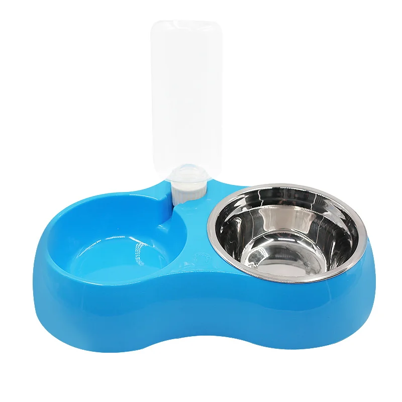 

Plastic Pet Dog Food Container Feeder Automatic Puppy Large Feeder Drinking Fountain Cat Water Bowl Miski Dla Psa Pet Kit KK60WS