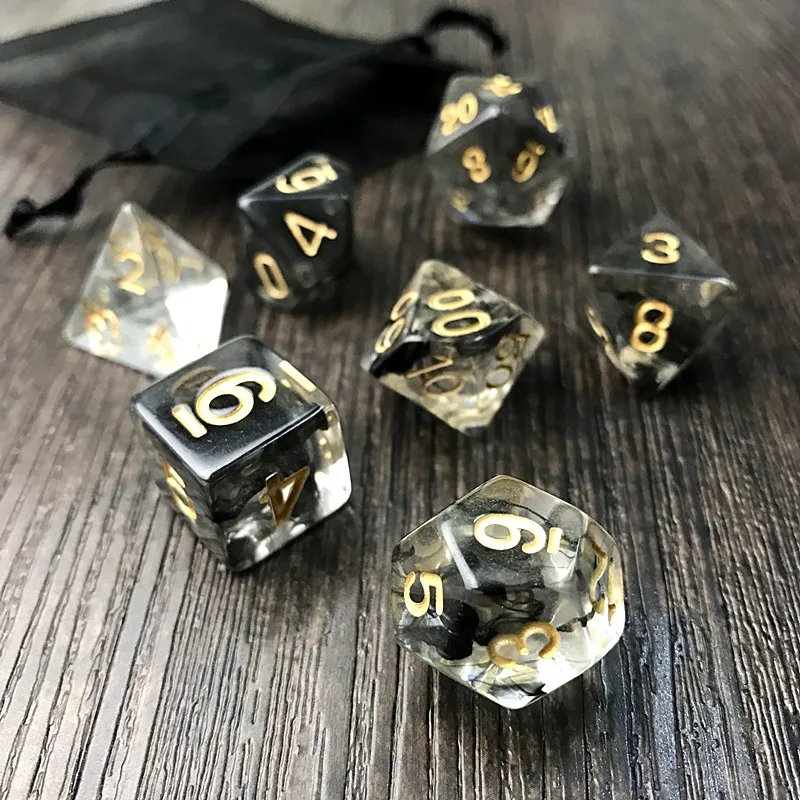 Веселые кости высокое качество многогранная Туманность 7 шт./компл. игра DnD и
