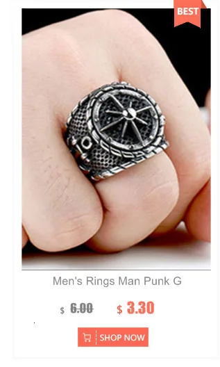 Man Cross Stainless Steel Ring Vintage Silver Black Titanium Steel Rings For Men Punk Hip Hop Jewelry Rock Charm Ringen Party