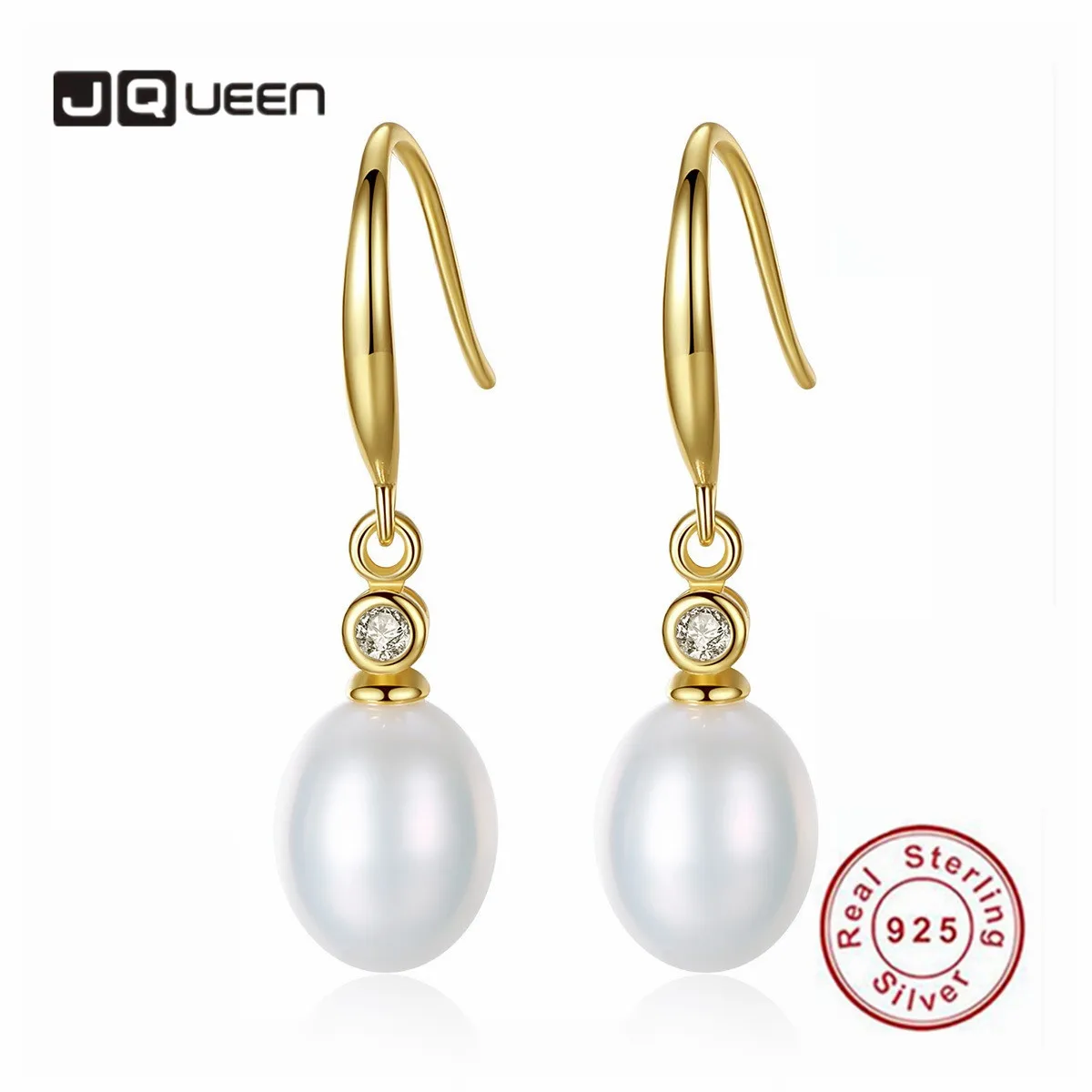 Женские серьги из серебра 925 пробы с пресноводным жемчугом|Серьги-подвески| |