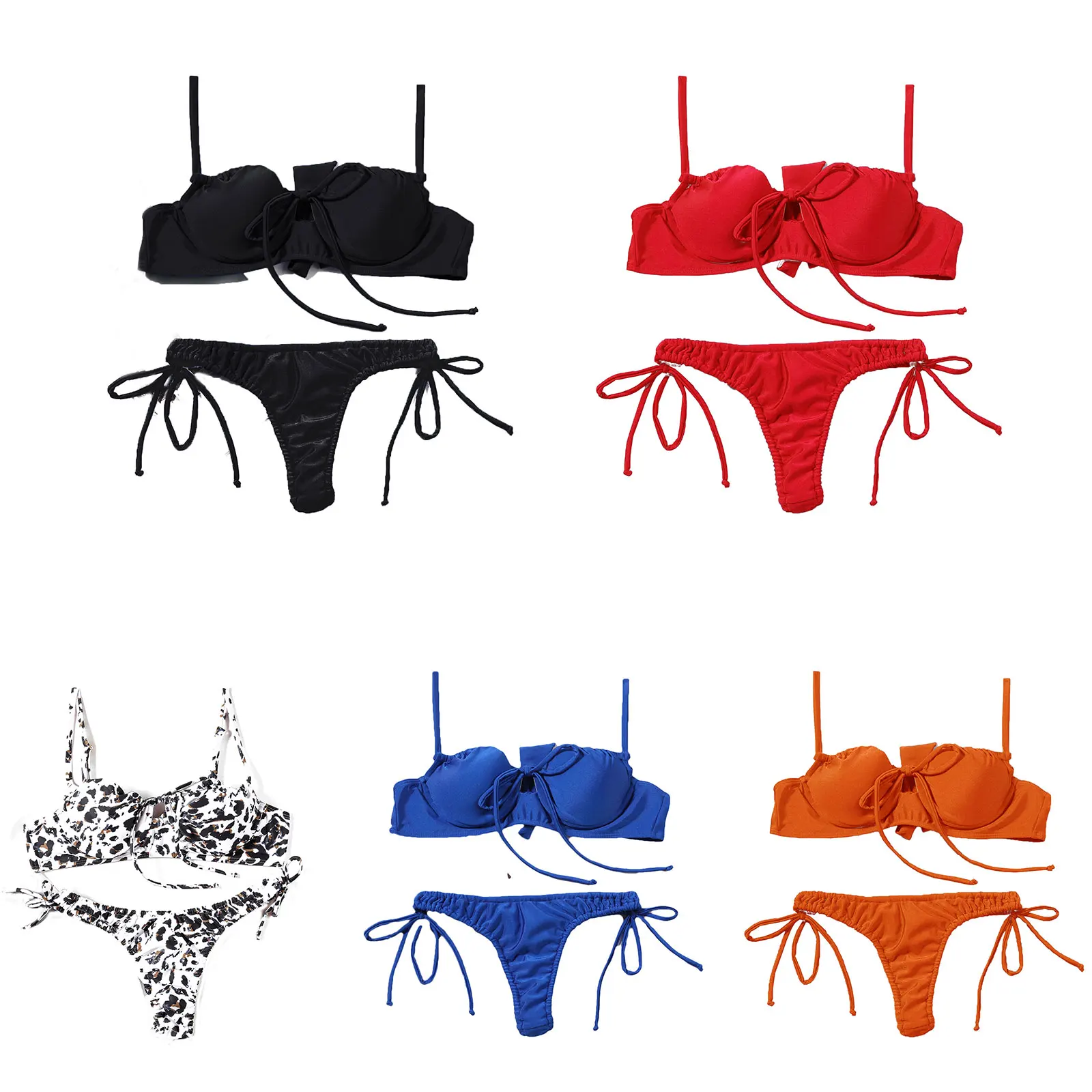 Женские сексуальные купальные костюмы для взрослых с принтом вишни собранные