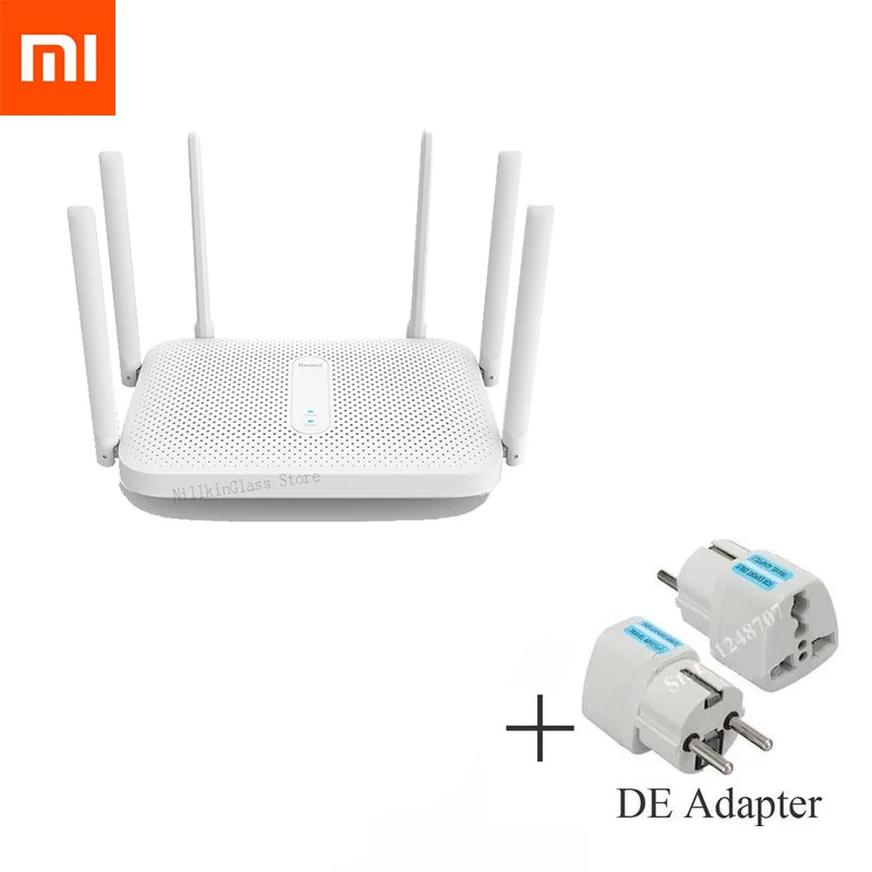 Xiaomi новейший Redmi AC2100 маршрутизатор 2000 м двухдиапазонный беспроводной маршрутизатор Wifi повторитель с 6 антеннами с высоким коэффициентом усиления широкий охват - Цвет: DE