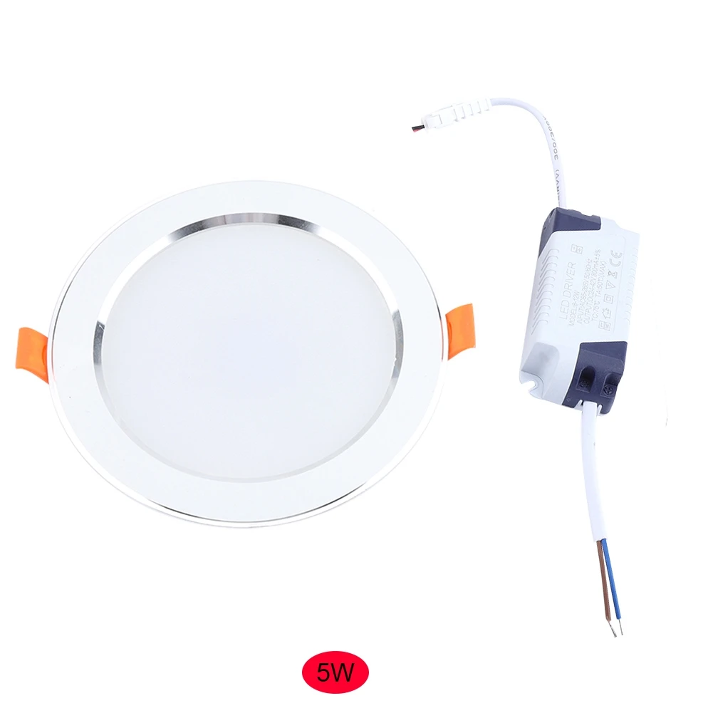 AC85 265V светодиодный 5/7 Вт 5625 сенсор SMD встроенный потолочный Панель светильник