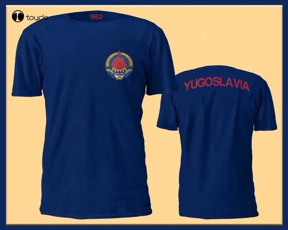 

Yugoslavia T-Shirt Soccer Footballer 1962 Very Rare Cotton Geek Family New Men'S Navy Summer Casuals Slim Hip Hop Tops Shirts