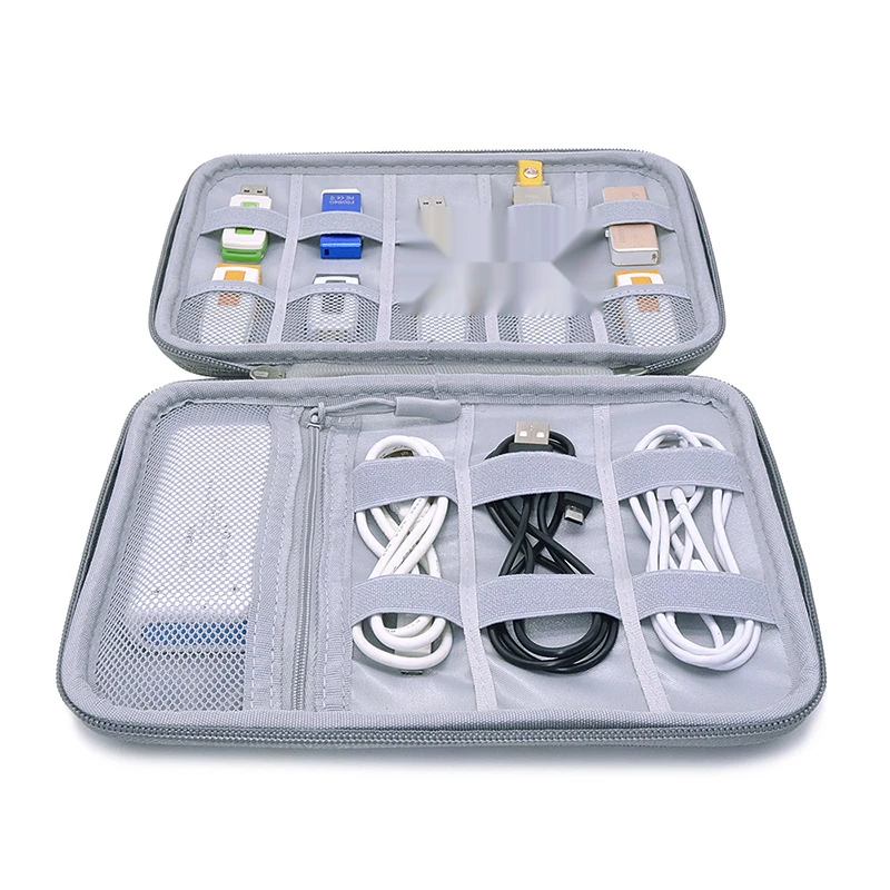 Купить Дорожная водонепроницаемая сумка для хранения, дорожный портативный органайзер из ЭВА для кабелей и электронных аксессуаров, 23 х17 х4 см