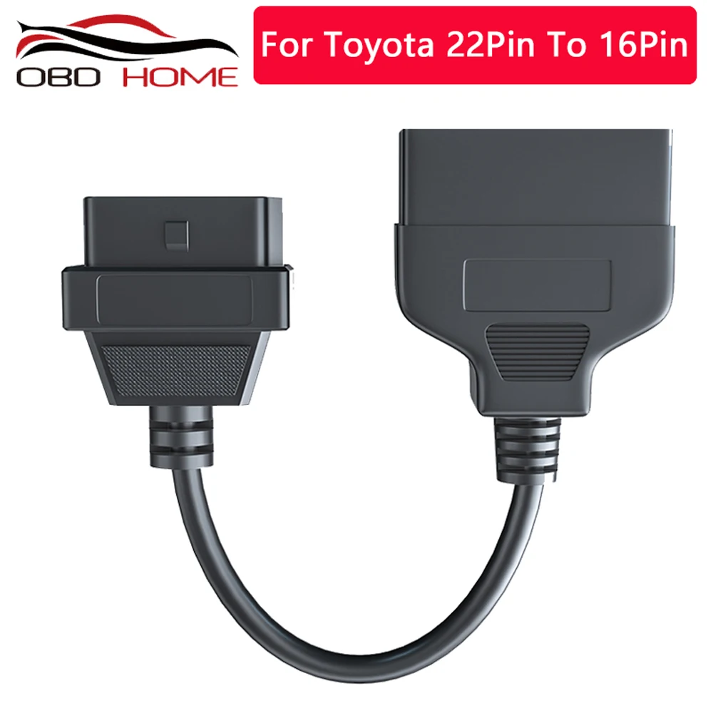 Удлинитель OBD2 для Toyota переходник с 22-контактного на 16-контактный гнездовой DLC