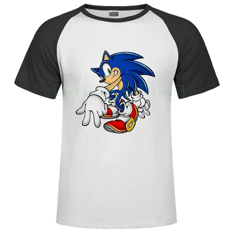 2020 футболка Sonic The Hedgehog для мужчин и женщин летний топ с рисунком Марио цельная