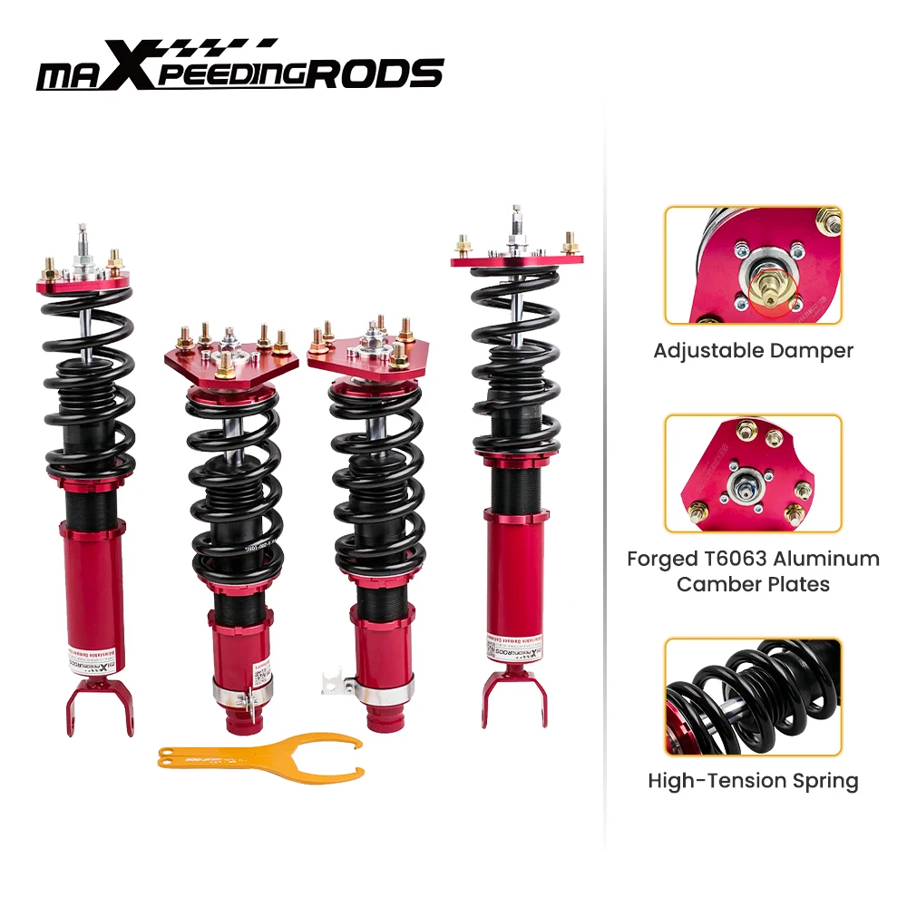 

Coilover 24 Levels Of Adjustable Damper For Honda Prelude 92-01 Shock Absorber Shock Absorbers Adj Damper