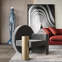 modern light luxury chair leisure chair reception hall conference chair creative single sofa designer furniture