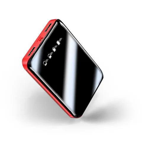 Серебристый Mi ni power Bank 20000 мАч двойной USB mi power Bank для Xiao mi 8 iPhone9 быстрое зарядное устройство с двумя портами Usb внешний аккумулятор портативный - Цвет: Серебристый