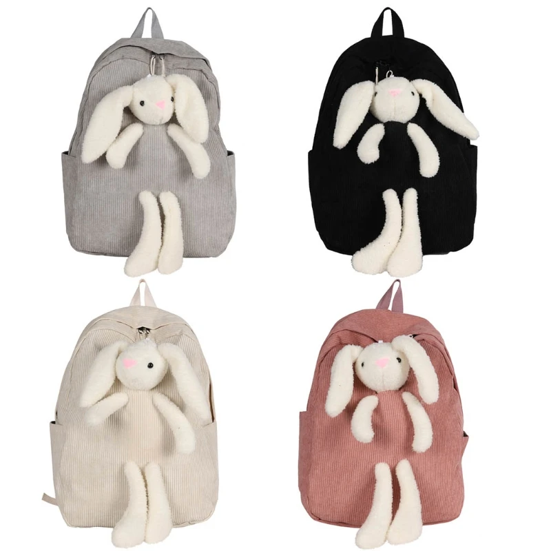 

Women Rabbit Backpack Students Schoolbag Large Daypack Shoulder Bag Rucksuak C90E