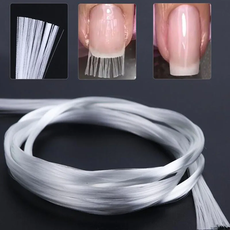 5 м акриловые накладки для ногтей волоконное стекло дизайна УФ геля DIY Форма Fibernails
