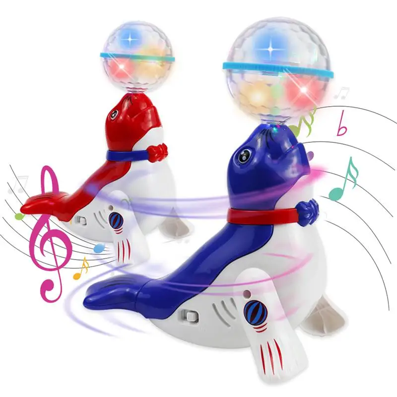

Электрическая игрушка, лучший шар, морской лев, щенок, вращающийся свет, музыка, танцующая проекция, дельфин, игрушка для детей, Рождественск...
