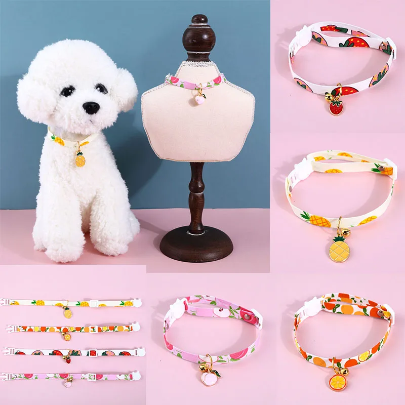 

Kitten Collar with Bell Cartoon Pendant Cat Collars Breakaway Adjustable Cats Collar Puppy Collar Pet Supplies Collar for Kitten