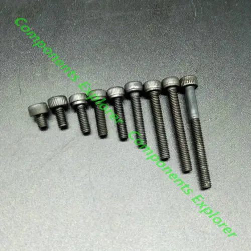 Черный M3 Винт с цилиндрической головкой и шестигранным углублением под ключ для