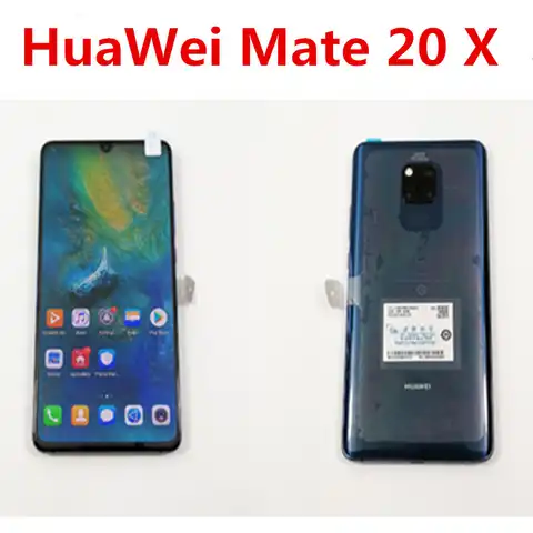 В наличии, глобальная прошивка, дополнительно, Huawei Mate 20 X 20X, 4G LTE, мобильный телефон 8 ГБ ОЗУ, 256 Гб ПЗУ, 40,0 МП, NFC, IP53, Kirin 980, 7,2 дюйма, 2K