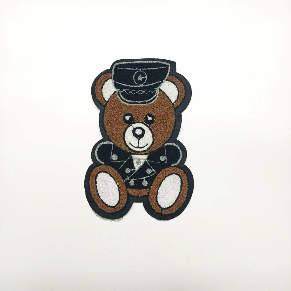 

Design large embroidery big bear animal cartoon patches for clothing HE-3142