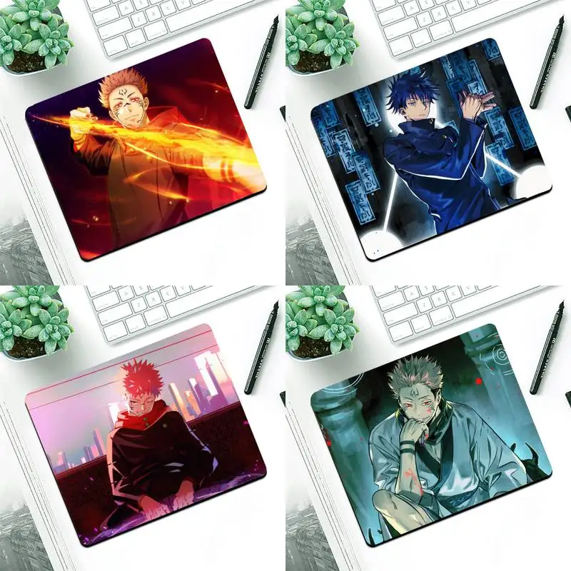 

YNDFCNB Jujutsu kaisen Large Mouse pad PC Computer mat Small Pads Rubber Mouse Mat MousePad Desk Gaming Mousepad Cup Mat