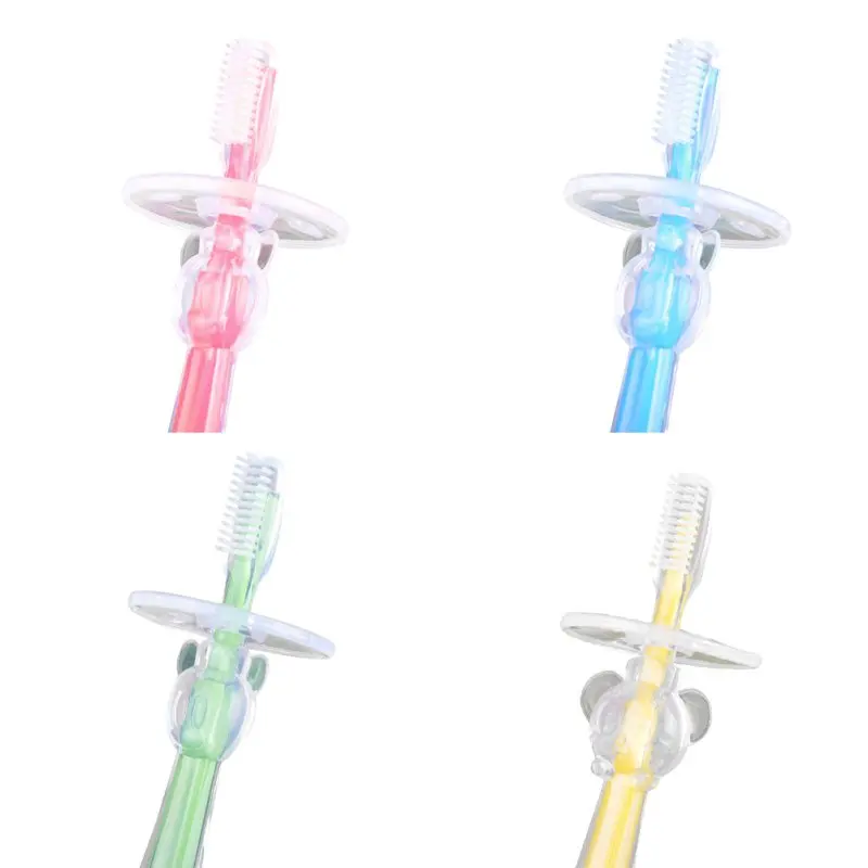 

Baby Soft Silicone Training Toothbrush Safety Newborn Baby Dental Care Tooth Brush Tool Baby Kids Teething Teether