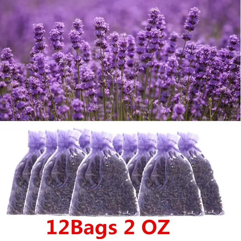 

12 Bags Natural Dried Lavender 2 OZ Aromatherapy Aromatic Air Refresh Wedding Confetti/Home Fragrance/Crafts /Moth Repellant