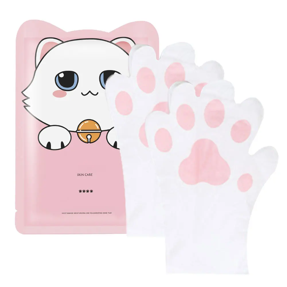 

1Pair Niacinamide Rejuvenation Cat Hand Mask Moisturizing Whitening Tender Skin Care Exfoliating Calluses Repairing Cuticles