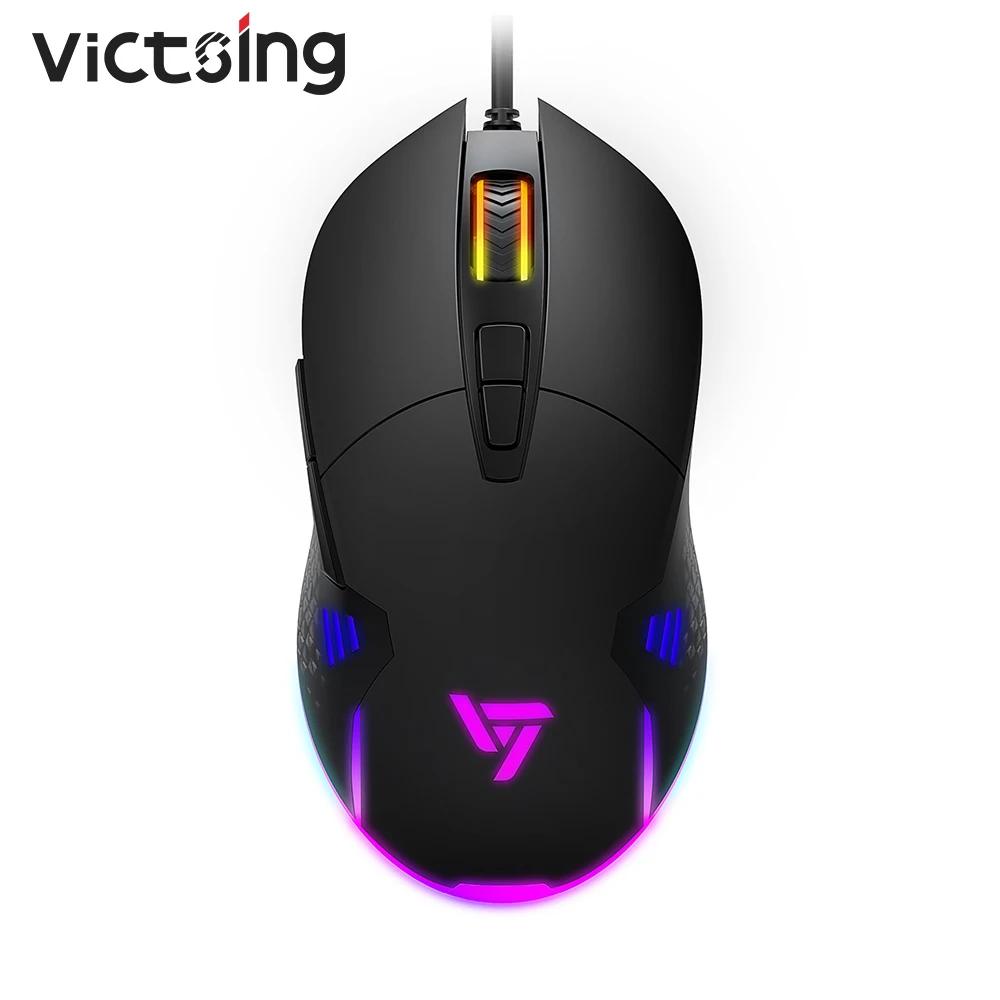 

VicTsing PC308 Gaming Mouse RGB Backlit Ergonomic Wired Computer Mice with 7 Programmable Buttons 8000DPI for PC Laptop Mac Game