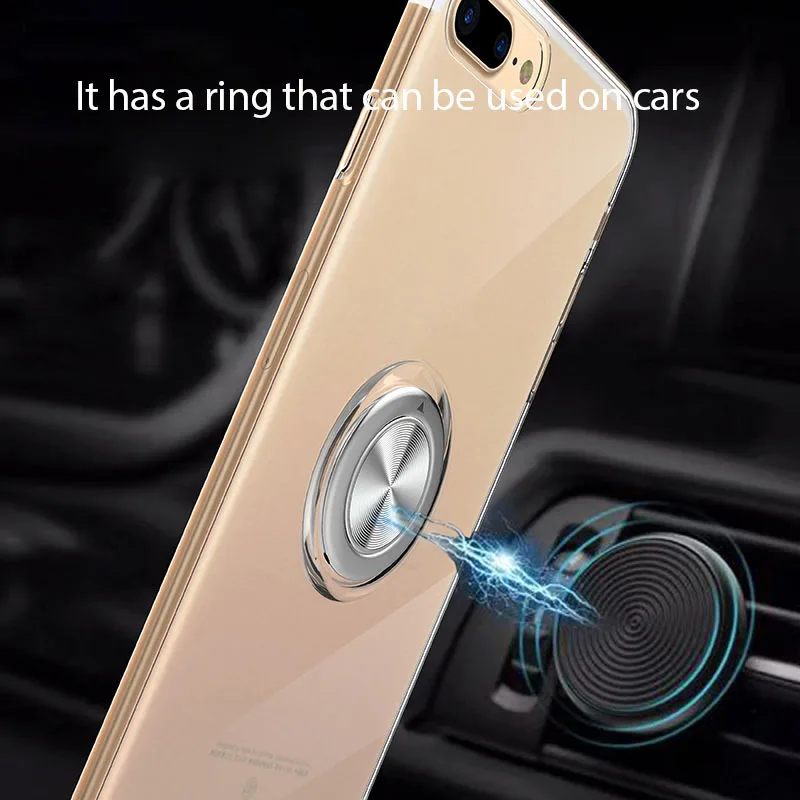 

Magnetic Finger Phone Holder Ring Cases For iPhone 11 Case on iPhone SE 2020 XR 7 8 11Pro Max X XS 6S Plus Luxury Bumper Covers
