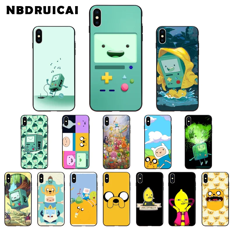 Чехол для телефона NBDRUICAI adventure time cute Beemo BMO Jake Finn чехол iPhone 11 pro XS MAX 8 7 6 6S Plus X 5 5S SE