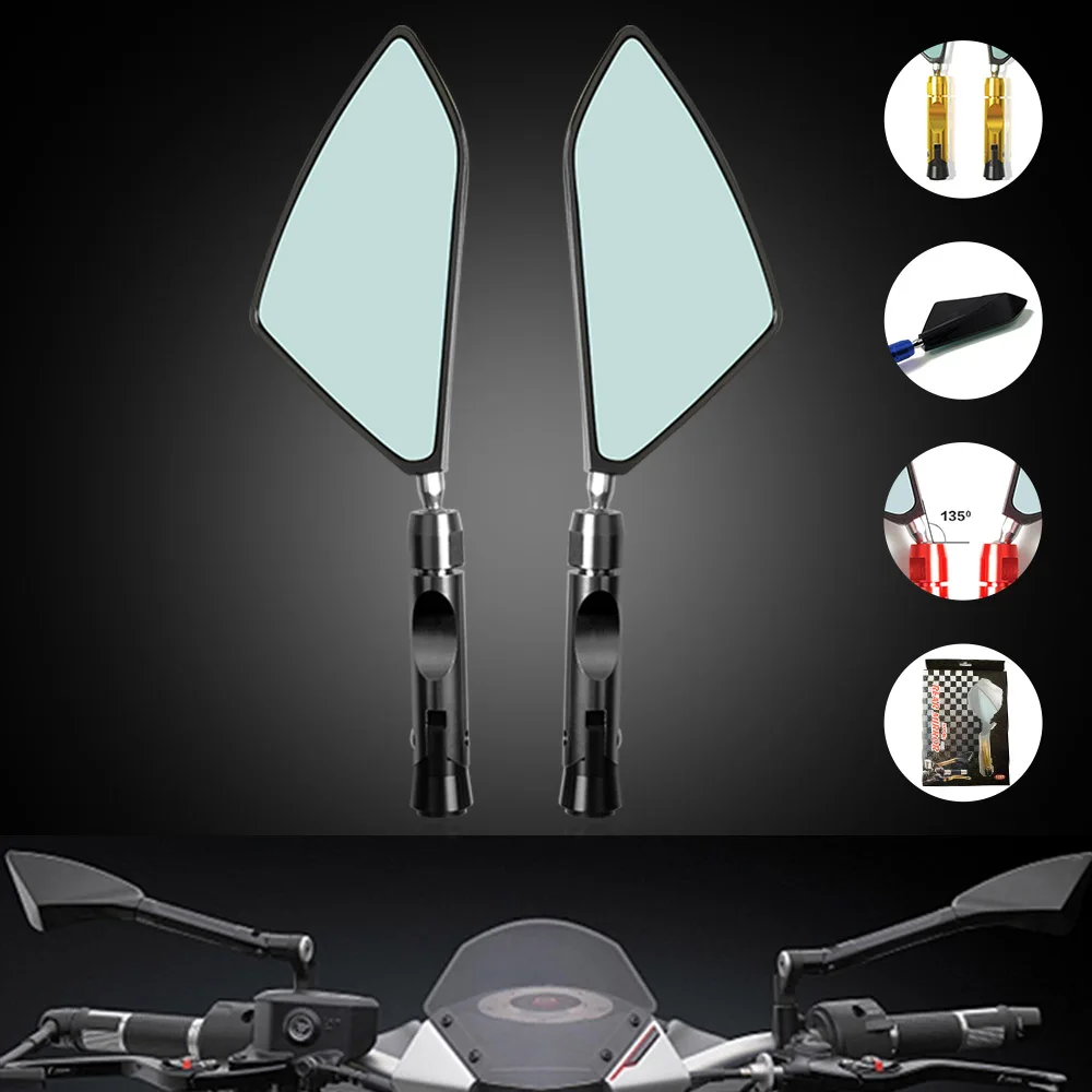 Универсальные мотоциклетные боковые зеркала заднего вида для Suzuki SV650 BURGMAN 650 400 125