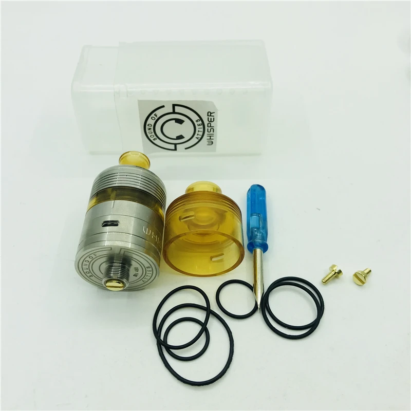 Новинка бак-распылитель SOA Whisper 1 5 RDTA RDA MTL DTL 2 в 316 ss pc pei 22 мм штифт BF нижний