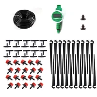 20304050m micro tube 10pcs micro red drip irrigation system plant self watering garden hose watering kit with a quick coupler
