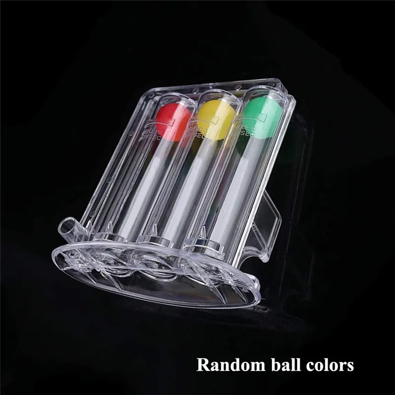 

2020 New Breathing Trainer Vital Capacity Exercise Three Ball Instrument Lung Function Breathing Respiratory Exerciser