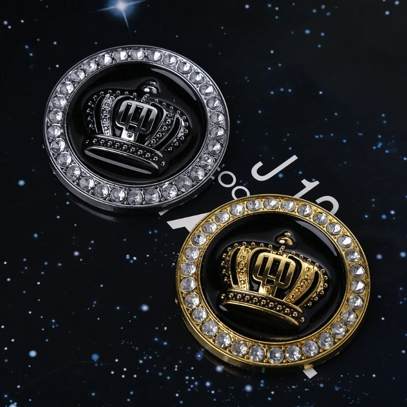 Авто авто 3D Алмазная Корона металлический значок наклейки персонализированные