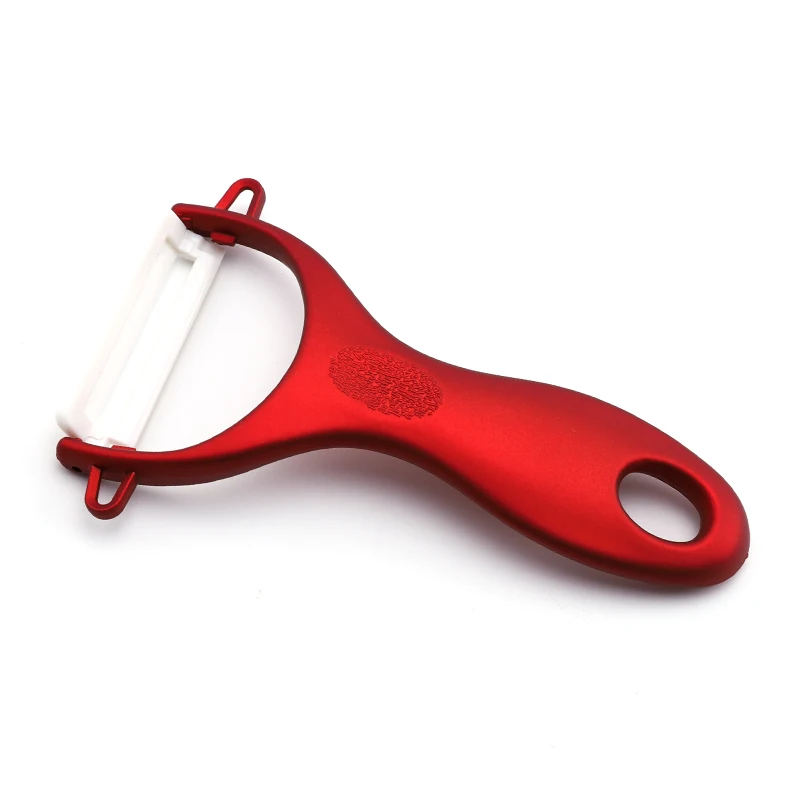 Набор домашних керамических ножей с красной ручкой и белым лезвием 3 &quot4&quot 5