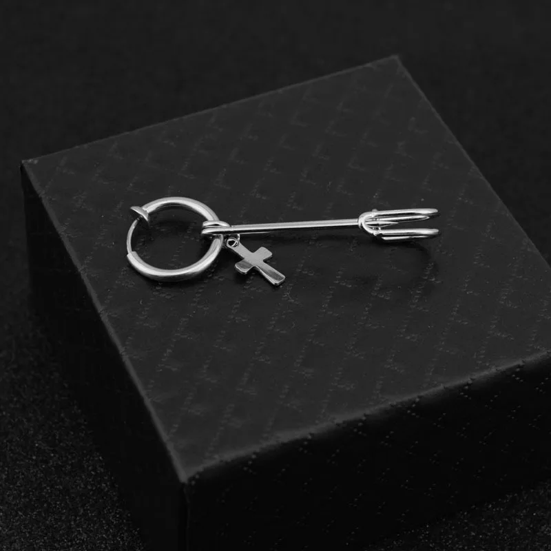 Лидер продаж мужские Нержавеющая сталь серьги аксессуары мода диких звезда