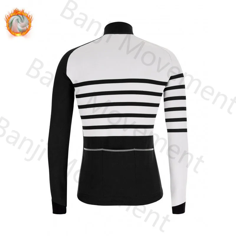 Santini Specializeding Winter Thermal Fleece Set Cycling Clothes Men's Jersey Suit Sport Riding Bike MTB Bib Pants Warm Sets