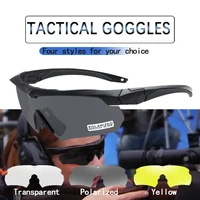military 3 0 cs shooting glasses bulletproof impact resistant tactical goggles outdoor hd male and female polarized sunglasses
