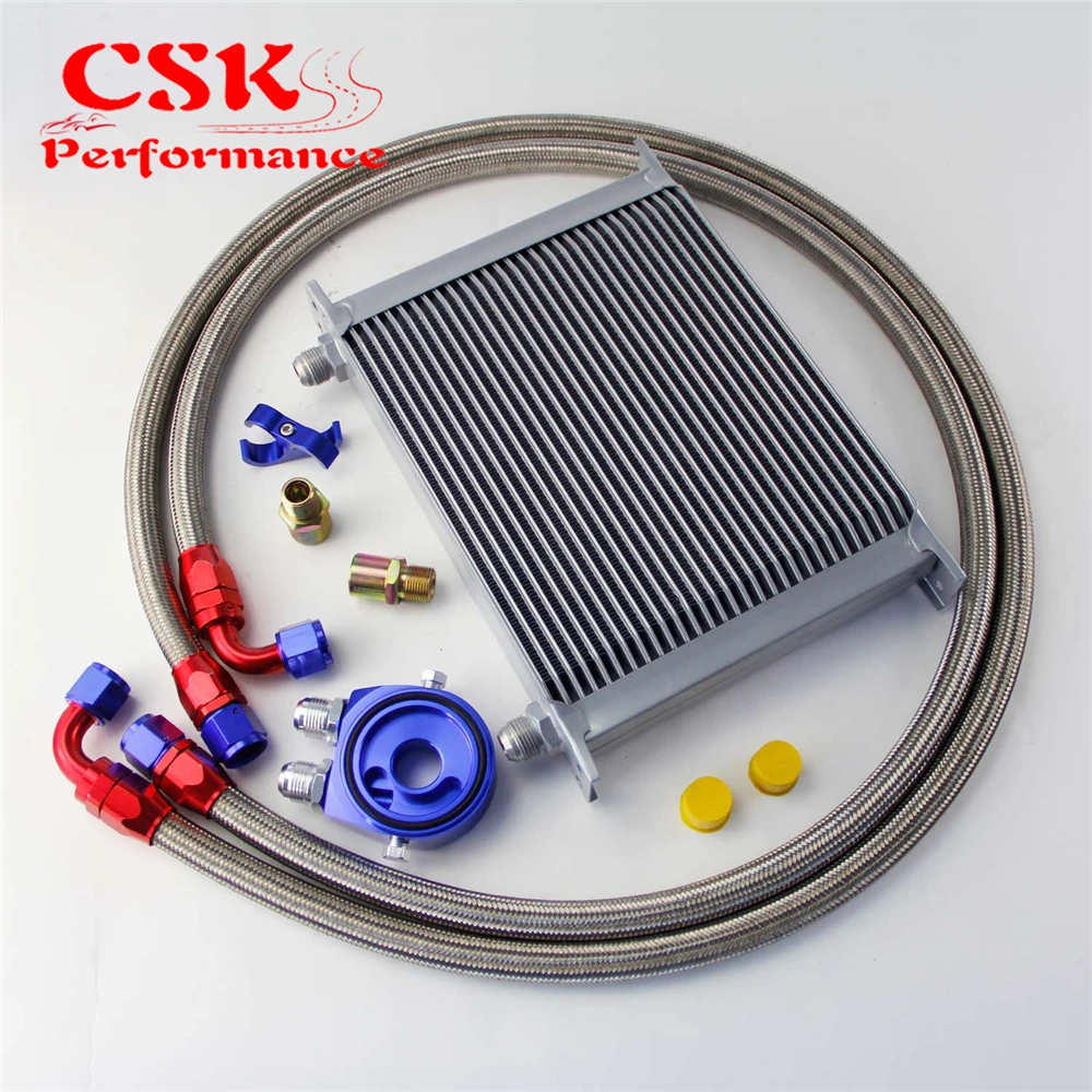 Универсальный Масляный радиатор коробки передач двигателя AN10 30 рядов 248 мм