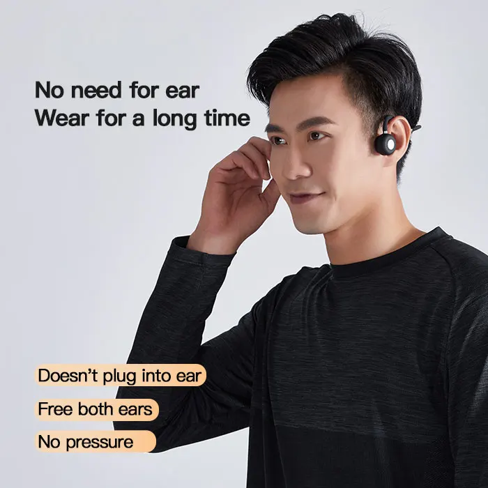 Беспроводные наушники Bluetooth 5 0 проводящие костные Спортивная уличная гарнитура с