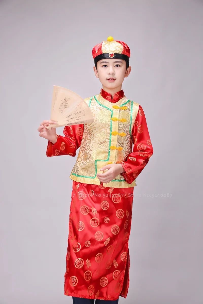 Традиционный китайский костюм Тан детское платье хозяина дома мастера ханьфу