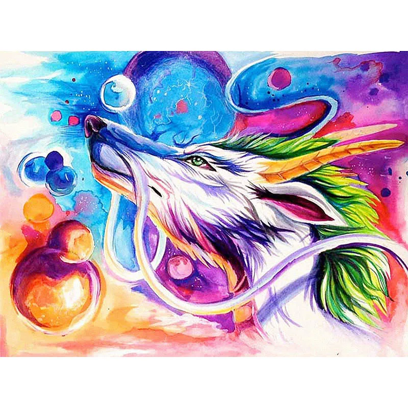 

Full Drill 5D DIY Diamond Painting Dragon Animal Diamond Embroidery Anime Colorful Mosaic Rhinestones Home Decoration E52