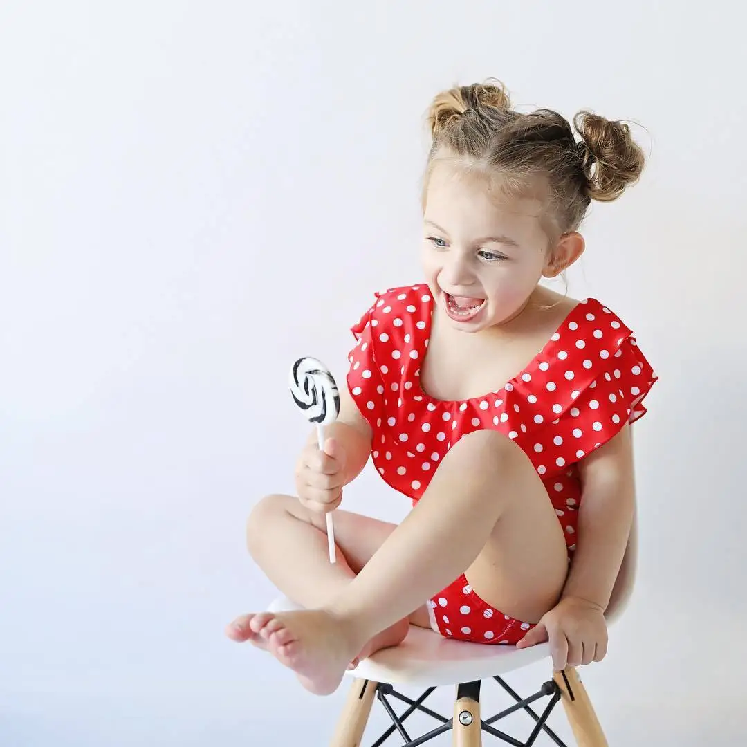 

Girls Summer Outfits Kids Girl High Waist Leopard Floral Swimming Bikini One-piece Costume Swimwear Ruffles Swimsuit Beachwear